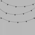 Гирлянда Belt-Light 2 жилы, 50м, шаг 40см, 125 патронов E27, IP65, черный круглый провод NEON-NIGHT Гирлянда Belt-Light 2 жилы, 50м, шаг 40см, 125 патронов E27, IP65, черный круглый провод NEON-NIGHT