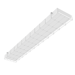 Светодиодный светильник VARTON S270 2.0 спортивный для образовательных учреждений накладной 1200х212х70 мм IP40 60 ВТ 4000 K с опаловым рассеивателем