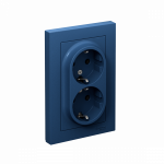 Розетка 2гн с З/К с/у аквамарин в сборе AtlasDesign Systeme Electric (1/10) Розетка 2гн с З/К с/у аквамарин в сборе AtlasDesign Systeme Electric (1/10)