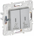 SKANDY Выключ. 2-кл. с инд. отел. 10А SK-V16S сереб. IEK