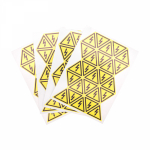 Наклейка знак электробезопасности «Опасность поражения электротоком» 25х25х25 мм REXANT 100 шт.