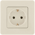 Розетка 1гн с З/К с/у крем механизм 16А INSPIRIA Legrand (1/10/100)