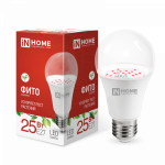 Лампа светодиодная LED-A65-ФИТО 25Вт 230В Е27 IN HOME Лампа светодиодная LED-A65-ФИТО 25Вт 230В Е27 IN HOME