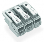 Клеммная колодка 27.3мм 3x2 0.5-2.5мм² 24А 500В белый Wago Клеммная колодка 27.3мм 3x2 0.5-2.5мм² 24А 500В белый Wago