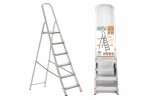 Стремянка алюминиевая СА6, 6 ступеней, усиленный профиль h=1210 мм, Народная Стремянка алюминиевая СА6, 6 ступеней, усиленный профиль h=1210 мм, Народная