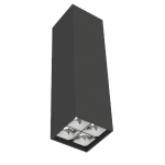 Светодиодный светильник VARTON DL-Box Reflect Multi 2x2 накладной 10 Вт 4000 К 80х80х300 мм RAL9005 черный муар 55°