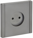 Розетка 1гн без З/К с/у сталь винт.клем 10А FP518 FORTE&PIANO IEK (1/10/100)