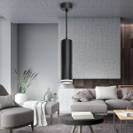 Светильник подвесной под лампу GU10 55х280мм черный PL16 BK MR16/GU10 ЭРА (1/20)