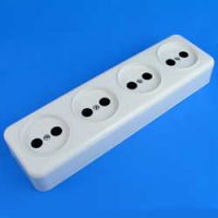 Колодка 4гн без З/К белая 16А Беларусь (1/36)