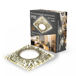 Светильник Квадрат. Золотой узор/Золото, Gu5.3, LED 2700K Gauss Backlight 1/40 Светильник Квадрат. Золотой узор/Золото, Gu5.3, LED 2700K Gauss Backlight 1/40