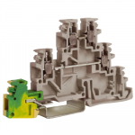 TDE.2GR, 2 уровня+земля, проходной зажим серый 2,5 кв.мм TDE.2GR, 2 уровня+земля, проходной зажим серый 2,5 кв.мм