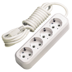 Удлинитель 4гн с З/К 5м белый 16А ПВС 3х1 Makel (1/12/24) Удлинитель 4гн с З/К 5м белый 16А ПВС 3х1 Makel (1/12/24)