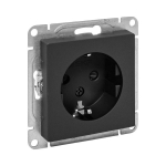 Розетка 1гн с З/К с/у шторки чёрный механизм Эпика EKF (1/10/120) Розетка 1гн с З/К с/у шторки чёрный механизм Эпика EKF (1/10/120)