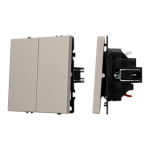ARL NOBE Выключатель 2 кл софт-тач кашемир SWT-MK02-SFPL-CA (250V, 10A) (Arlight, -) ARL NOBE Выключатель 2 кл софт-тач кашемир SWT-MK02-SFPL-CA (250V, 10A) (Arlight, -)