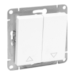 Выключатель для жалюзей белый Эпика EKF