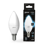 Лампа светодиод 7Вт Свеча Е14 550Лм 4100К диммируемая Gauss Black (1/10/100)