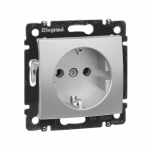 Розетка 1гн с З/К с/у алюминий механизм на винтах 16А Valena Legrand (1/10) Розетка 1гн с З/К с/у алюминий механизм на винтах 16А Valena Legrand (1/10)