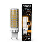 Лампа светодиод 5,5Вт 3000К 550Лм керамика диммируемая AC185-265V Gauss Black (1/10/200)