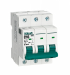 Выключатель автоматический 3-полюсный (3P) 16А хар. C DEKraft ВА-103 Выключатель автоматический 3-полюсный (3P) 16А хар. C DEKraft ВА-103