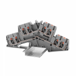 Зажим клеммный проходной 115.2мм размер ячейки 5.2мм на DIN-рейку 2 уровня сечение провода 2.5мм² 24А 800В термопласт DKC (ДКС) Зажим клеммный проходной 115.2мм размер ячейки 5.2мм на DIN-рейку 2 уровня сечение провода 2.5мм² 24А 800В термопласт DKC (ДКС)