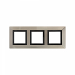 Рамка 3-пост. цвет никель металл горизонт. и вертик., Avanti DKC