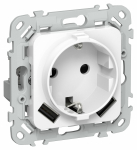 FLITE Роз.с з/к/ш 16А USB AA 3,1А РСЮша11-0-ФлБ бел. IEK