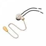 Выключатель для Бра c проводом и деревянным наконечником, 270мм 220В gold REXANT (10/10/1000)