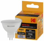Лампа светодиод 11Вт GU5.3 6500К 630Лм софит MR16-11W-865-GU5.3 Kodak (1/10)