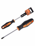 Отвертка Pozidriv PZ2х100мм двухкомпонентная рукоятка CR-V Алмаз TDM Отвертка Pozidriv PZ2х100мм двухкомпонентная рукоятка CR-V Алмаз TDM