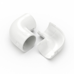 Соединитель угловой разборный белый d32 мм (5шт/400шт уп/кор) Промрукав