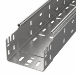 Лоток кабельный листовой 6000x100x80 сталь с перфорированной боковой стенкой толщ.1.5мм ПРОМРУКАВ