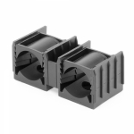 Держатель с защелкой, для крышек шириной 40 и 90 мм (d 12-28 mm) Держатель с защелкой, для крышек шириной 40 и 90 мм (d 12-28 mm)