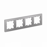 Рамка 4гн алюминий AtlasDesign Systeme Electric (1/5) Рамка 4гн алюминий AtlasDesign Systeme Electric (1/5)
