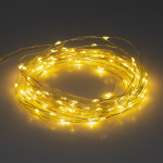 ERASF22-42 ЭРА Садовая гирлянда Нить на солнечной батарее, теплый свет, 100 microLED, 10 м