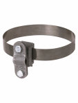 Держатель хомут Ø10-200 мм нержавеющая сталь, для прута Ø6-10 мм, стальной зажим термодиффузия TDM Держатель хомут Ø10-200 мм нержавеющая сталь, для прута Ø6-10 мм, стальной зажим термодиффузия TDM