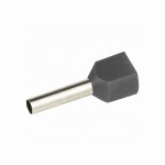 Наконечник-гильза втулочный двойной 4мм² медь серый луженый изолированный DKC (ДКС) Наконечник-гильза втулочный двойной 4мм² медь серый луженый изолированный DKC (ДКС)