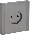 Розетка 1гн без З/К шторки с/у сталь винт.клем 10А FP517 FORTE&PIANO IEK (1/10/100)