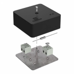 Коробка огнестойкая для кабель-канала 40-0450-FR2.5-4-П Е15-Е120 с термопредохранителем RAL9005 75х75х30 (87 шт/кор) Промрукав