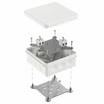 Коробка огнестойкая для о/п двухкомпонентная 60-0303-FR2.5-4 Е15-Е120 RAL9003 100х100х40 (16 шт/кор) Промрукав