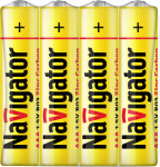 Элемент питания R03 (ААА) солевой бл. 4шт Navigator (4/60/600)