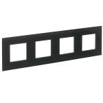 Рамка 4гн стекло графит SK-F24G SKANDY IEK (1/10/100)