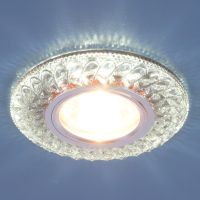 Встраиваемый потолочный светильник со светодиодной подсветкой 2180 MR16 SB дымчатый (1/50) Встраиваемый потолочный светильник со светодиодной подсветкой 2180 MR16 SB дымчатый (1/50)
