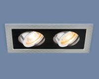 Точечный светильник с поворотным механизмом 1041/2 MR16 SL/BK серебро/черный (1/5/30) Точечный светильник с поворотным механизмом 1041/2 MR16 SL/BK серебро/черный (1/5/30)