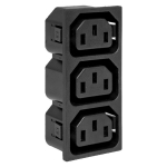 Розетка с 3 разъемами IEC C13 250В 15A черный Розетка с 3 разъемами IEC C13 250В 15A черный