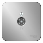 Розетка 1гн ТВ коннектор о/у алюминий изол.пласт. IP20 Blanca Schneider Electric Розетка 1гн ТВ коннектор о/у алюминий изол.пласт. IP20 Blanca Schneider Electric
