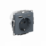 Розетка 1гн c З/К+2хUSB typeА+ typeС с/у грифель механизм 16А AtlasDesign Systeme Electric(1) Розетка 1гн c З/К+2хUSB typeА+ typeС с/у грифель механизм 16А AtlasDesign Systeme Electric(1)