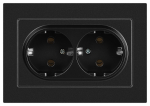 Розетка 2гн с З/К с/у антрацит механизм 16А 6-205-05 Accent Intro (1/10/100) Розетка 2гн с З/К с/у антрацит механизм 16А 6-205-05 Accent Intro (1/10/100)