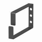 Кабельное кольцо металлическое 60 х 90 мм, черное Кабельное кольцо металлическое 60 х 90 мм, черное