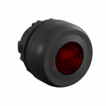 Фронтальная часть нажимной кнопки 1 упр. элемент цвет красный с круг. линзой, с подсветкой, без фиксации, DKC