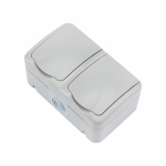 Розетка 2гн с З/К с крыш. шторки о/у серый горизонтальная 16А IP54 Mini OG KRANZ Розетка 2гн с З/К с крыш. шторки о/у серый горизонтальная 16А IP54 Mini OG KRANZ